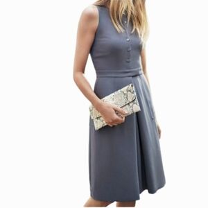 Elegant Gray Sleeveless Dress